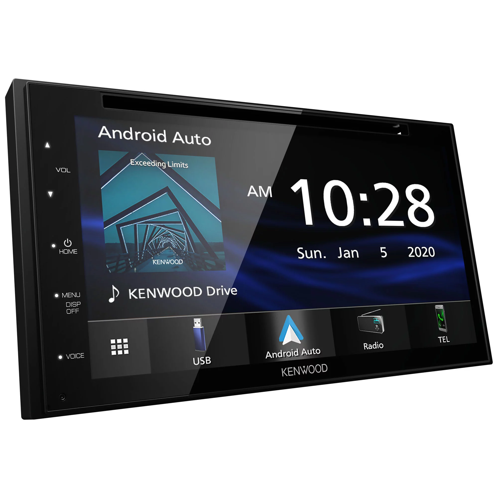 Kenwood DDX5707S MultiMedia Receiver Compatible With Apple CarPlay & Android Auto with SXV300V1 SiriusXM Tuner