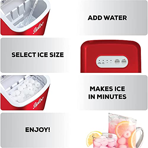Igloo Electric Countertop Ice Maker Machine - Automatic and Portable - 33 Pounds in 24 Hours - Icecube Maker - Plastic Scoop and Basket