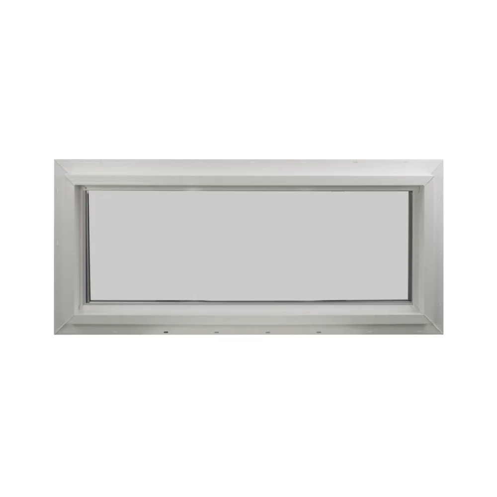Double Pane Transom Window 24" x 10" Vinyl Window Argon Gass DP66 Non-Opening Low-E Glass