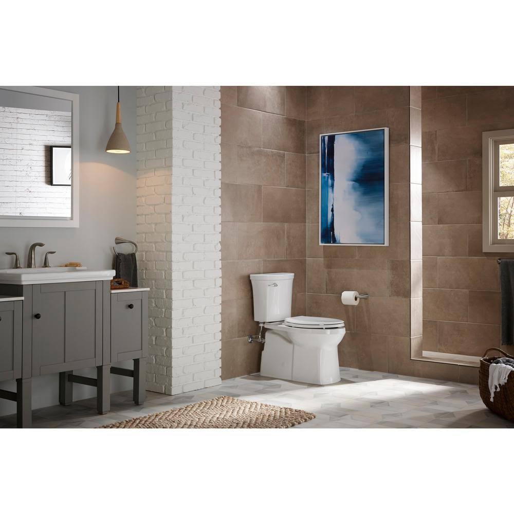 Valiant The Complete Solution 2-Piece 1.28 GPF Single-Flush Elongated Toilet in White