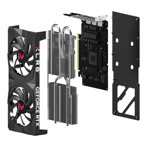PNY GeForce RTX&trade; 4060 Ti 8GB Verto&trade; OC Dual Fan Graphics Card DLSS 3 (128-bit, PCIe 4.0, GDDR6, HDMI/DisplayPort, Supports 4k, 2 Slot)