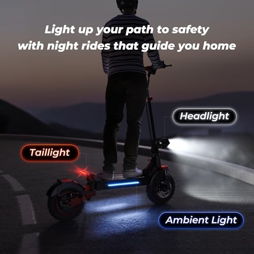 iScooter Electric Scooter, 40/43/50 Miles Long Range & 28/38 MPH Top Speed E Scooter