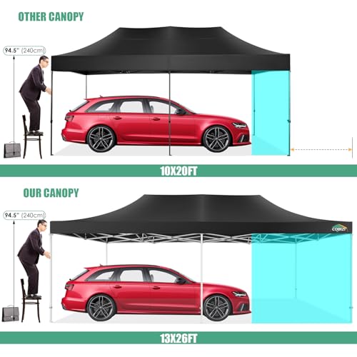 COBIZI 13x26 Pop Up Tent 13x26 Canopy with Sidewalls Heavy Duty Canopy Party Tent for Parties