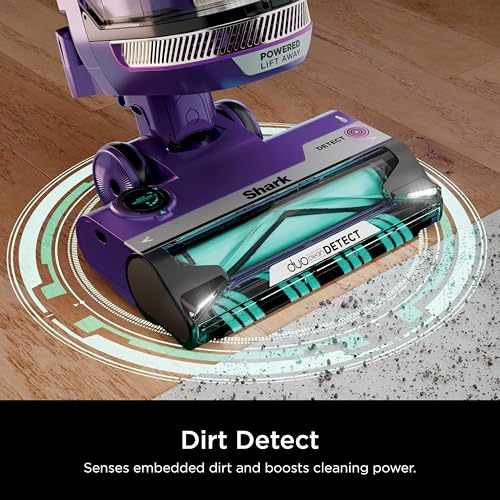 Shark Upright Vacuum, Stratos with DuoClean PowerFins, HairPro, Powered Lift-Away, Self-Cleaning Brushroll, & Odor Neutralizer Technology, Navy