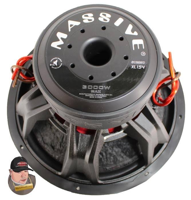 Massive Audio SUMMOXL 154 Car Audio Subwoofer