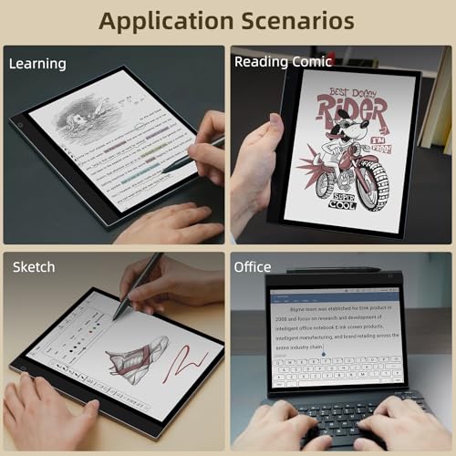 Bigme inkNote Color + E-Reader 10.3" 6G 128GB Dual Cameras TF Card Slot, Notetaking Digital Epaper E Ink Tablet with Stylus and Cover