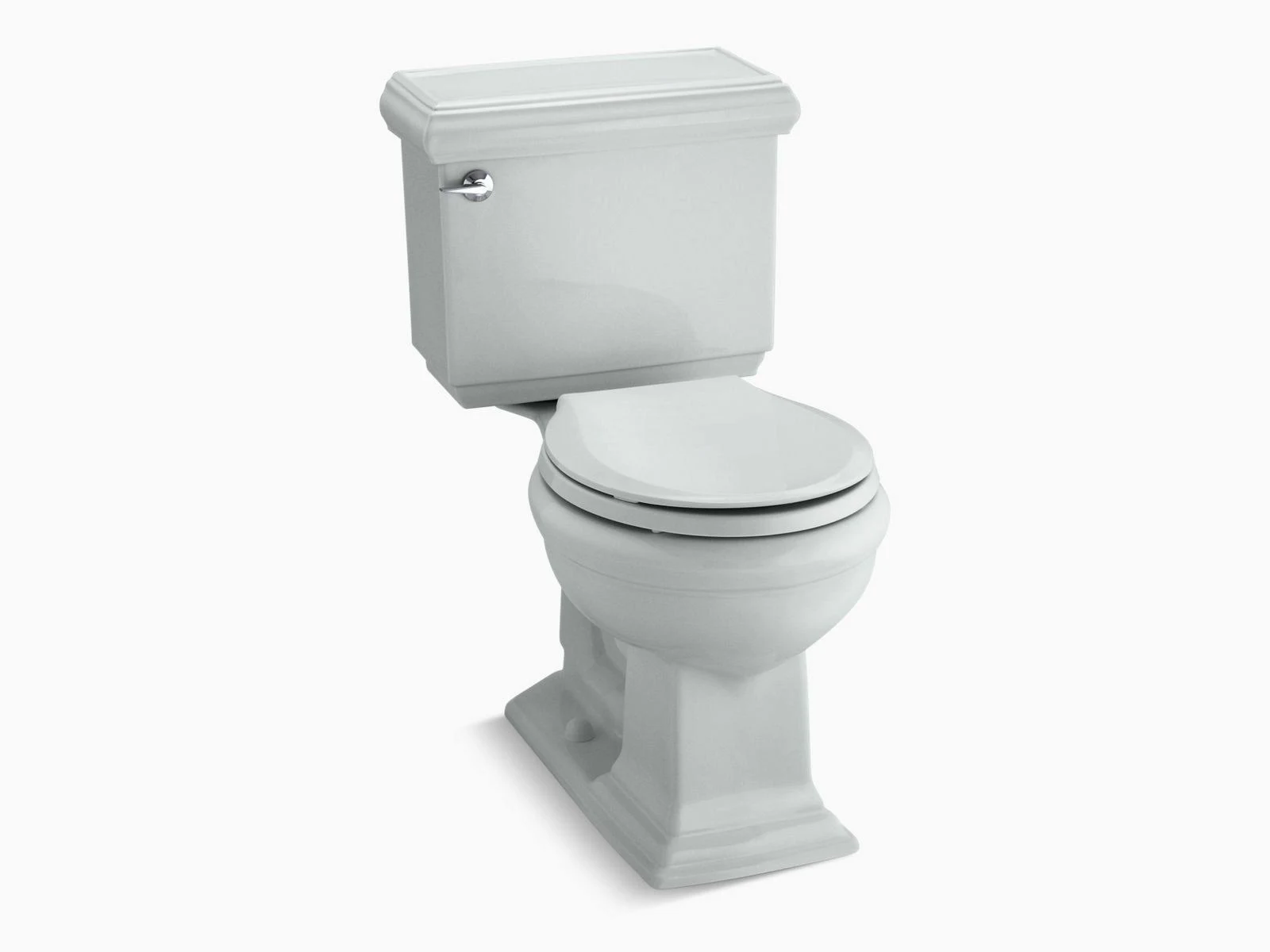 Kohler K-3986-95 Ice Grey Memoirs 1.28 GPF Two Piece Round Front Classic Comfort Height Toilet