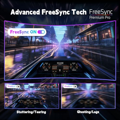 Gaming Monitor 27 inch 180hz 1ms | Fast IPS Screen 1080p Monitor|2 x HDMI 2.0 &1 x Display Port 1.4 | Support Freesync and Wall Mount | 108% sRGB