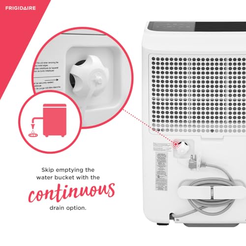 Frigidaire 50-Pint Portable Dehumidifier with Wi-Fi and Energy Star Certification for Medium/Large Rooms & Basements, Custom Humidity Control