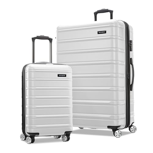 Samsonite Omni 2 Hardside Expandable Luggage with Spinner Wheels, 2-Piece Set (19/24), Lagoon Blue