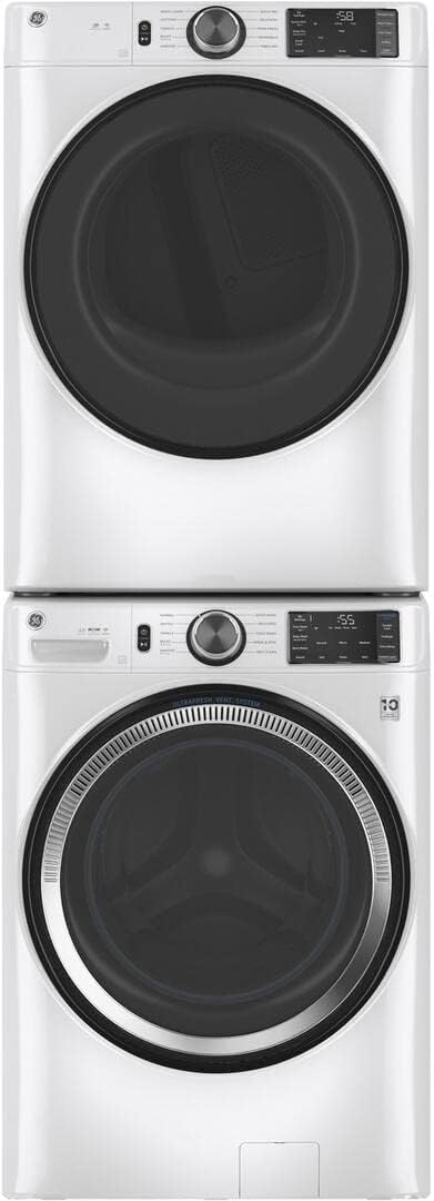 GE GFW550SSNWW 28" Front Load Washer with 4.8 cu. ft. Capacity UltraFresh Vent System with OdorBlock Microban Antimicrobial Technology and Built-in