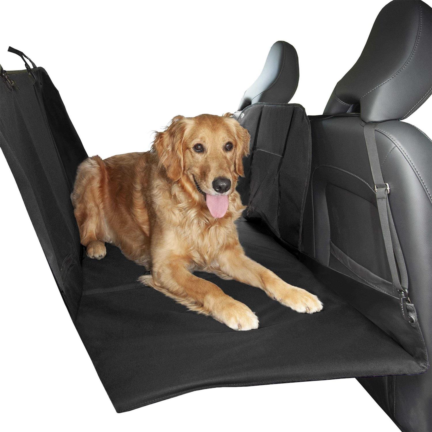 FurHaven Deluxe Pet Car Barrier &amp; Seat Protector with Carry Bag - Pet Supplies online store