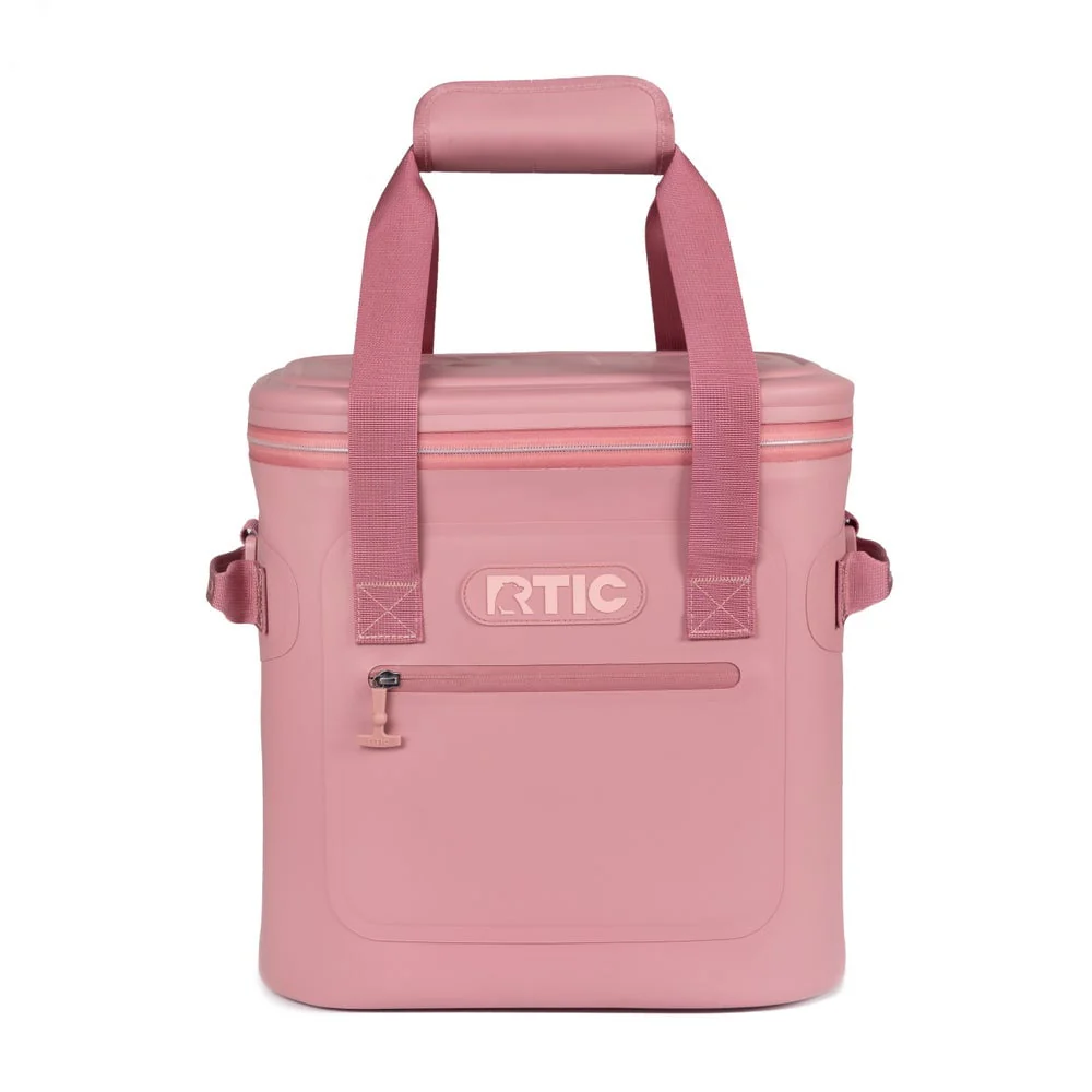 RTIC 20 Can Soft Pack Cooler, Leakproof Ice Chest Cooler with Waterproof Zipper, Blue/Grey