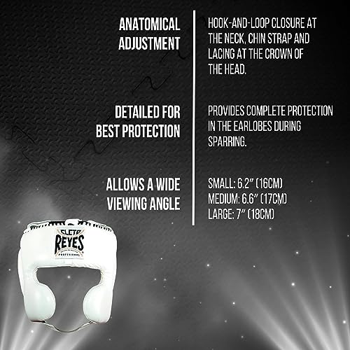 CLETO REYES Boxing Headgear with Cheek Protection for Men and Women, Protective Head Guard Face Saver, Sparring Fighting