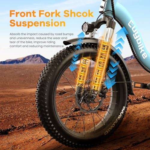 Folding Electric Bike for Adults with Peak 1000W Motor, 48V 20AH Battery up to 30MPH 80 Miles, 20" Fat Tire All Terrain Ebike