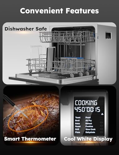 Nuwave Bravo XL Pro Air Fryer Toaster Oven, Improved 100% Super Convection, Quicker & Crispier Results, 100 Presets, Multi-Layer Even Cooking