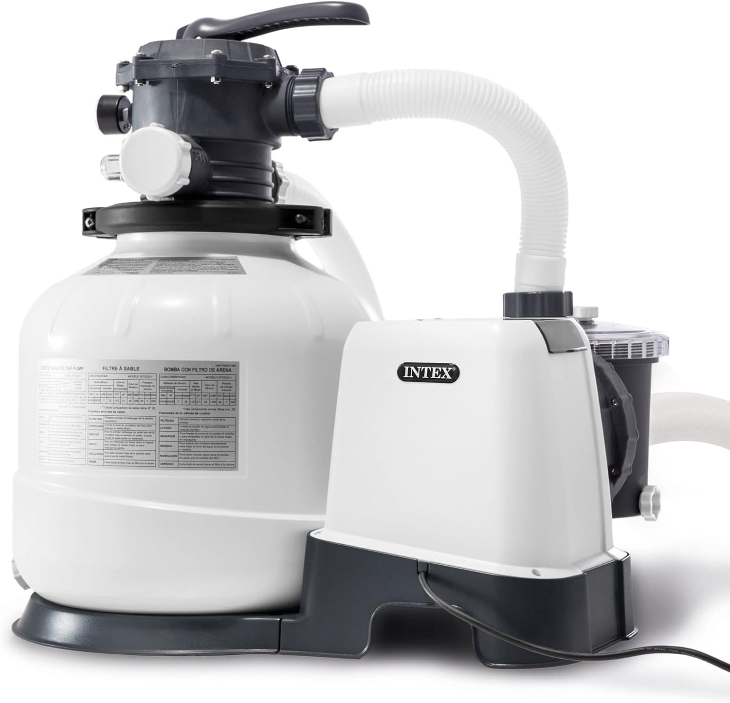 INTEX 26339EH Ultra XTR Deluxe Above Ground Swimming Pool Set: 24ft x 52in – Includes 2800 GPH Cartridge Sand Filter Pump – SuperTough Puncture