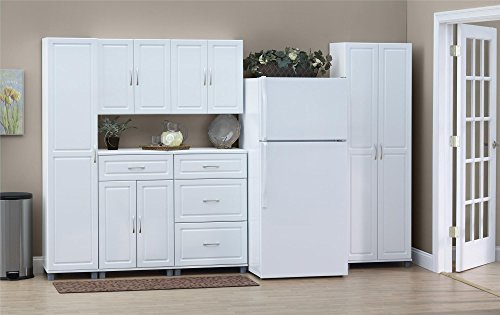 SystemBuild Evolution Kendall 24" Engineered Wood Utility Storage Cabinet Black