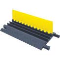 Checkers Industrial Safety Products GG5X125-Y/GRY Grip Guard 5 Channel Cable Protector, Polyurethane, Gray/Yellow