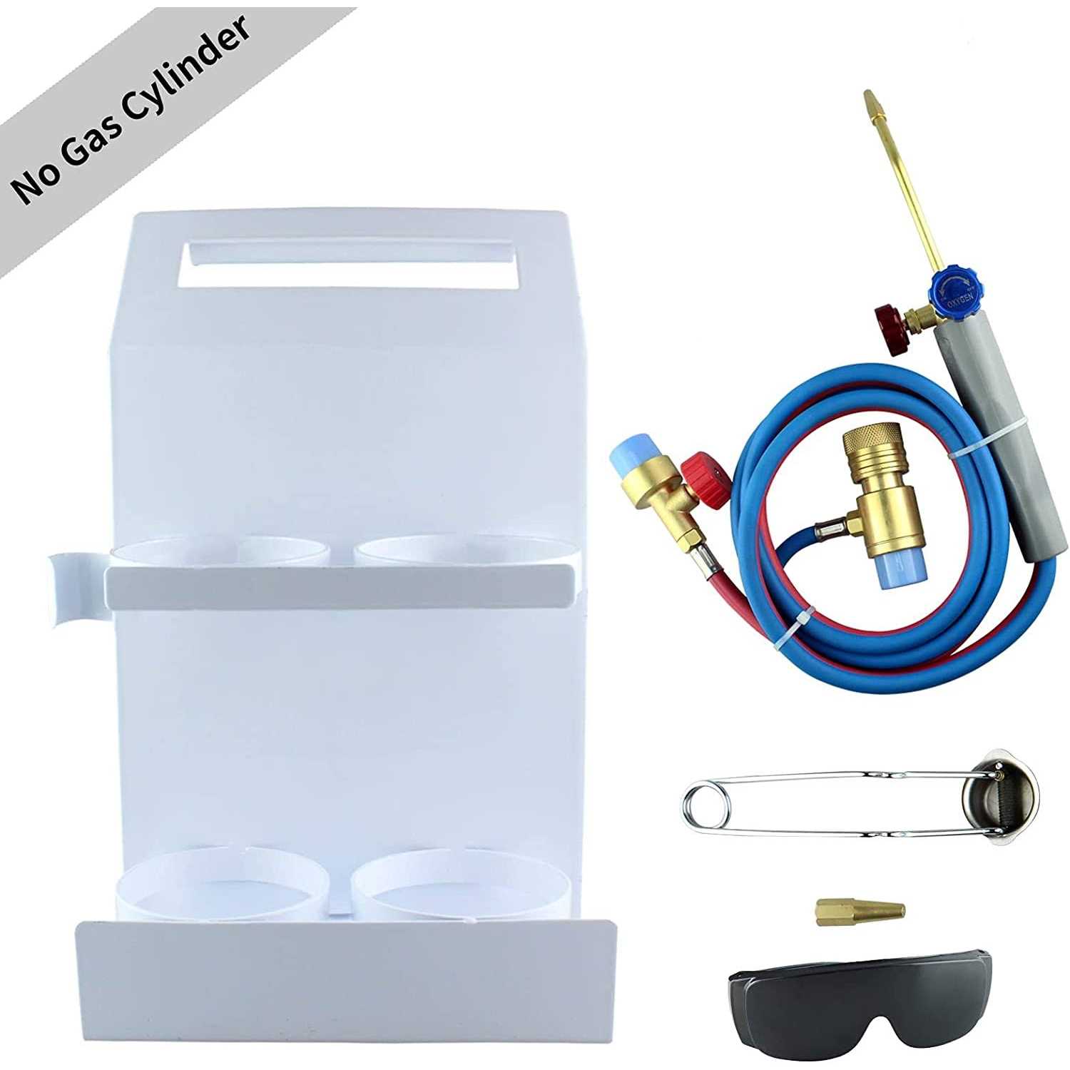 RTMMFG Oxygen MAPP Torch Kit Portable Cylinder Metal Stand - Shop Hardware Tools Online Store