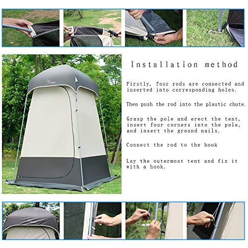Outdoor Shower Tent Changing Room Privacy Portable Camping Shelters