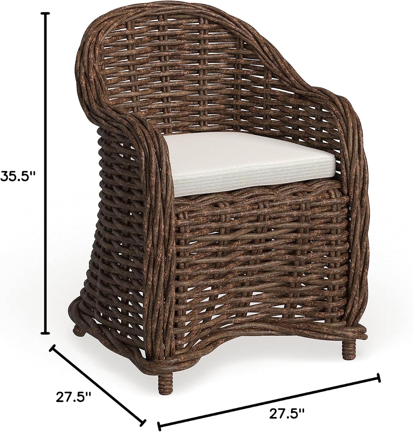 Safavieh Home Collection Nita Natural Wicker Club Chair, Standard