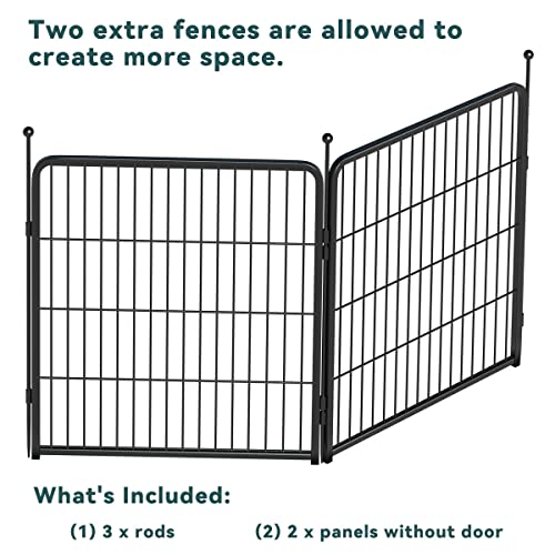 FXW Rollick Dog Playpen for Yard, RV Camping, 32 inch 16 Panels for Small and Medium Dogs│Patented