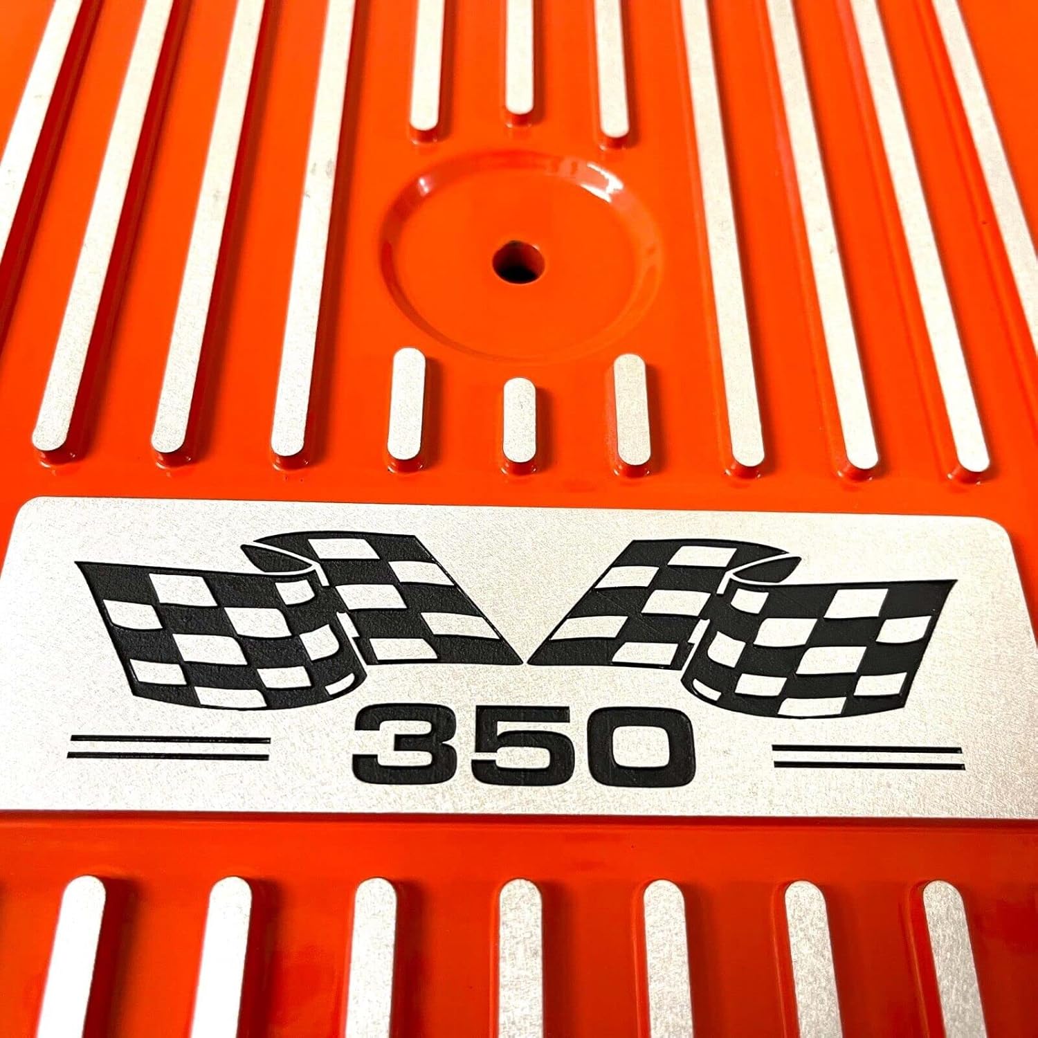 Small Block Chevy 350-13" Round Air Cleaner Kit - Orange