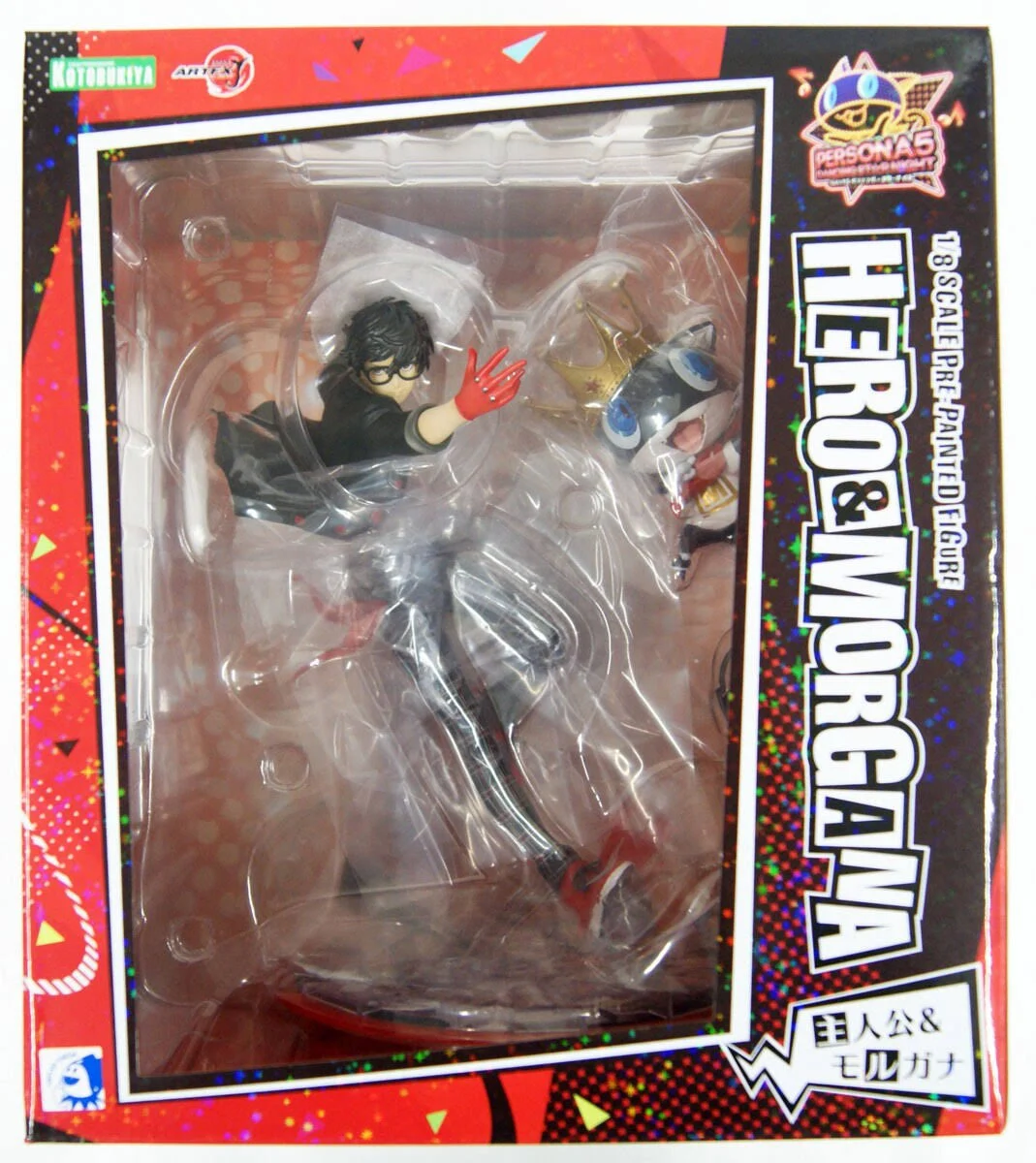Persona 5 Dancing Star Night Hero and Morgana ARTFX J 1/8 Scale Figure