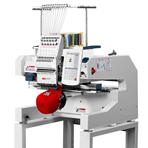 BAi VisionV22 Hat Embroidery Machine, Multi Needles Computerized Commercial Embroidery Machines,15.7"x19.7" Embroidery Area
