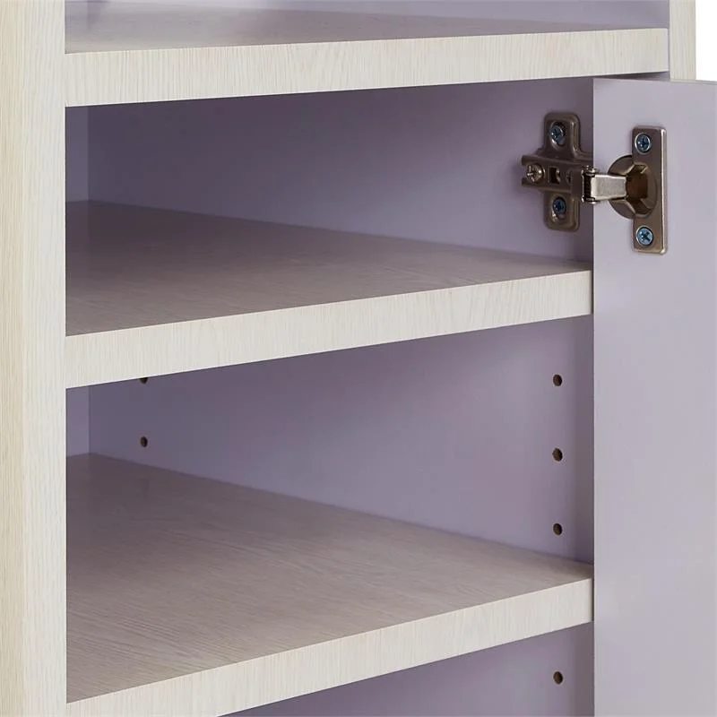 Oklahoma Sound PRC Series Metal Premium Plus Presentation Cart in Ivory/Black