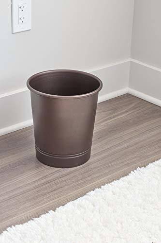 Interdesign 76585 York Waste Can, Bronze Metal