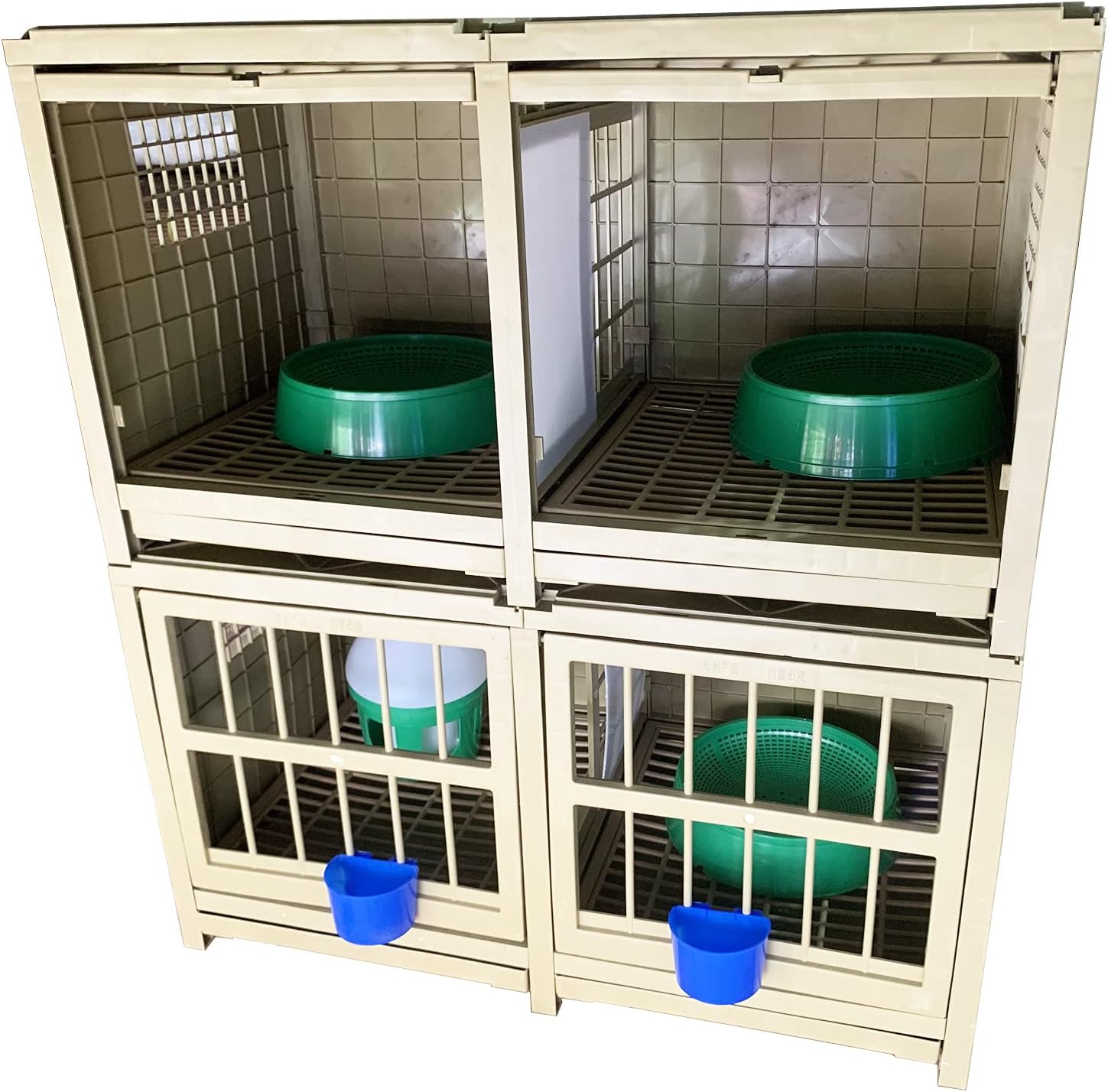 SRRPS PIGEON Pigeon Cage Plastic Pigeon Pairing Cage Bird Cage Pigeon Nest Box Carrier Combination Package Nest Solid Nest Rest and Pairing 32in