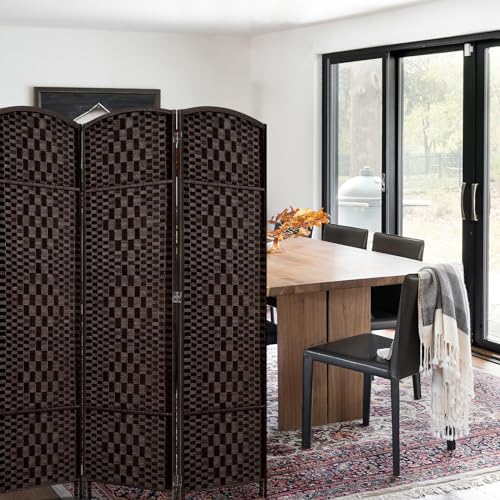 Room Divider, Room Dividers and Folding Privacy Screens, 16in Privacy Screen, 6 Panel Temporary Wall Partitions, 6ft Space Separation Panel Screen