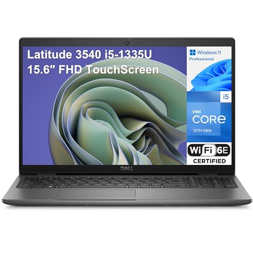 Dell Latitude 3540 15.6" Touchscreen FHD Business Laptop Computer, 13th Gen Intel 10-Core i5-1335U (Beat i7-1270P), 64GB DDR4 RAM, 4TB PCIe SSD