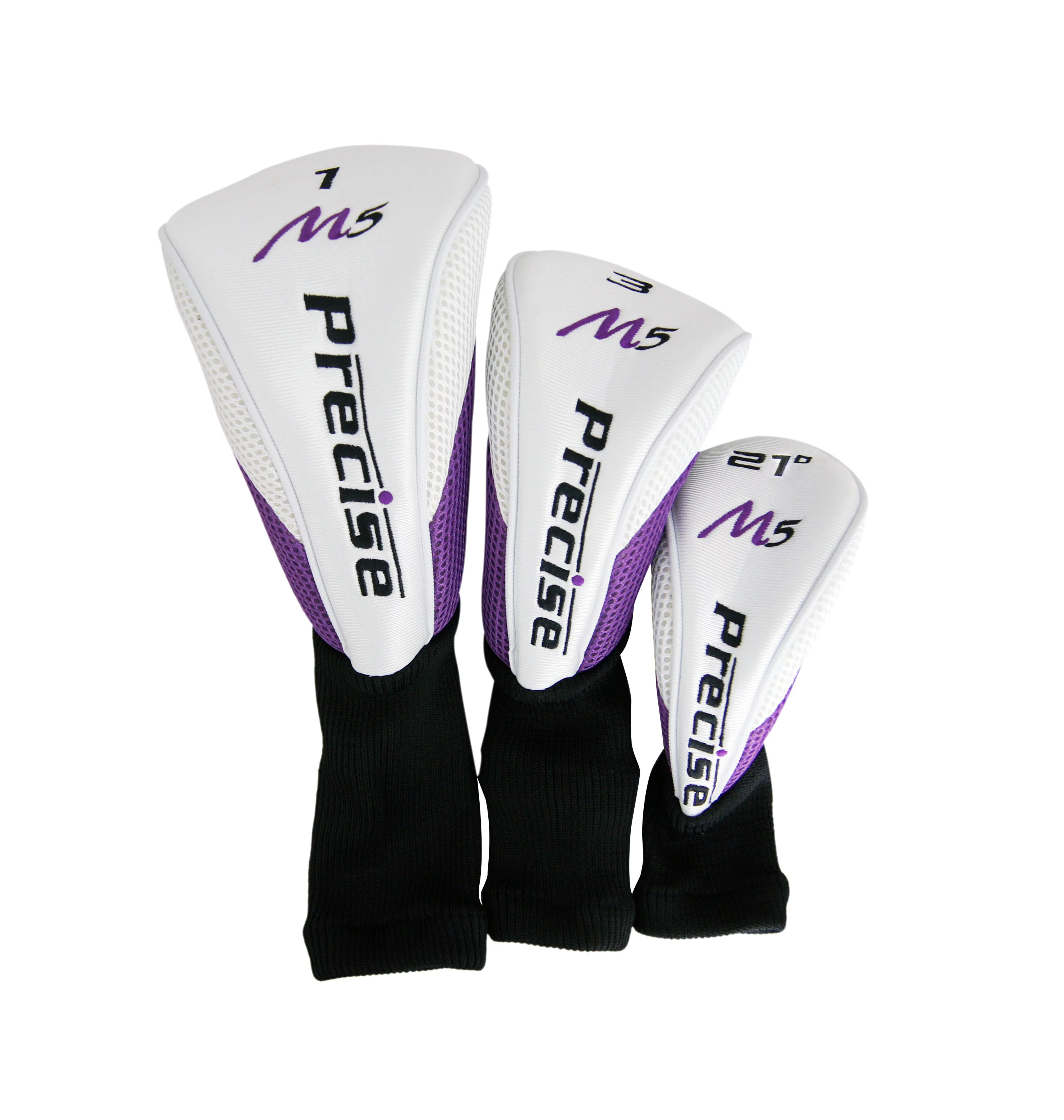 top line ladies pink right handed m5 golf club set, includes: driver, wood, hybrid, no. 5,6,7,8,9, pw stainless steel irons, putter