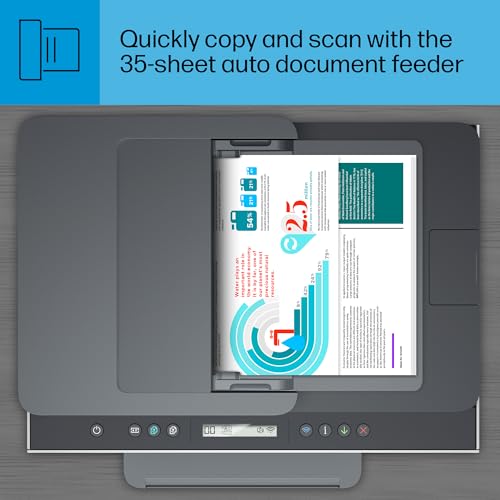 HP Smart -Tank 7301 Wireless All-in-One Cartridge-free Ink Printer, up to 2 years of ink included, mobile print, scan, copy