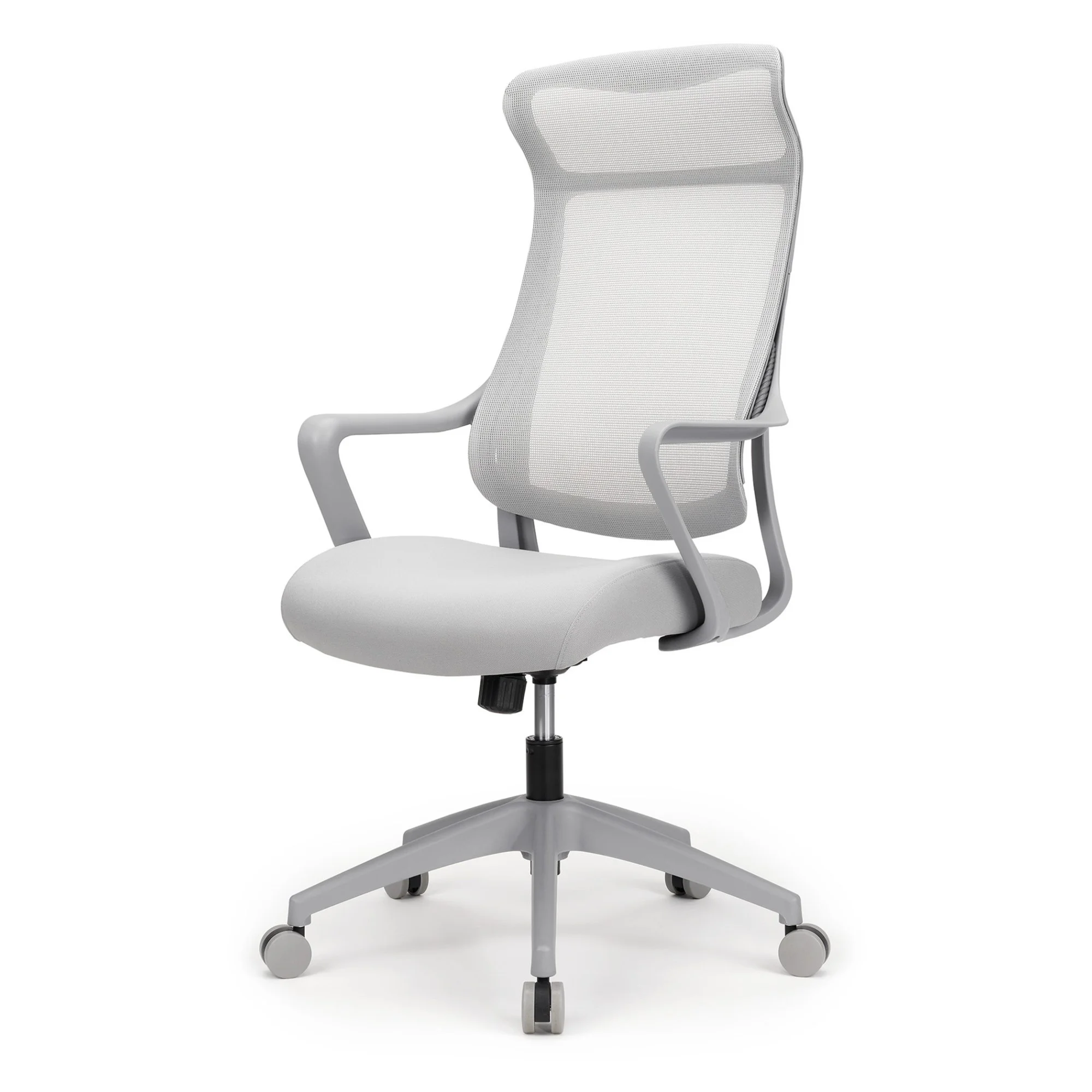 Realspace® Lenzer Mesh High-Back Task Chair, Gray, BIFMA Compliant