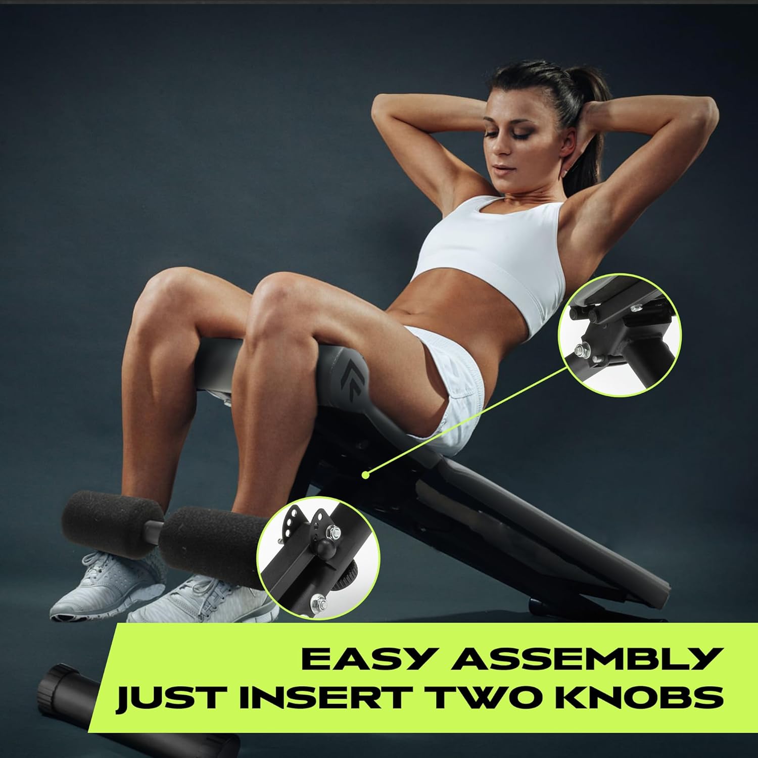 Weight Bench Press Seat, Folding Bench for Home Gym, Adjustable Bench for Weight Lifting, Strength Training Bench for Full Body Workout