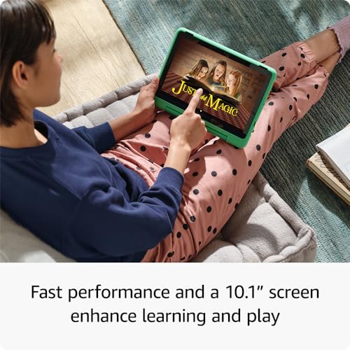 Amazon Fire HD 10 Kids Pro tablet- 2023, ages 6-12 | Bright 10.1" HD screen | Slim case for older kids, ad-free content, parental controls