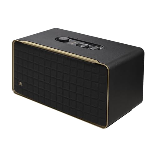 JBL Authentics 300 - Retro Style Wireless Bluetooth/Wifi Home Speaker, Built in Battery (4800mAh), Music Streaming Services via Built-in Wi-Fi