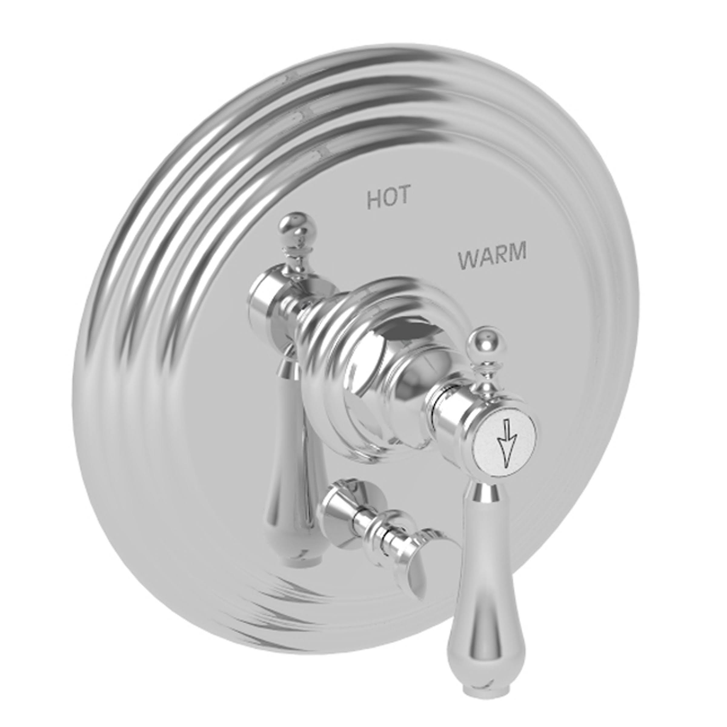 Newport Brass 5-1032BP/15S Balanced Pressure Tub u0026 Shower Diverter Plate with Handle Satin Nickel Chesterfield