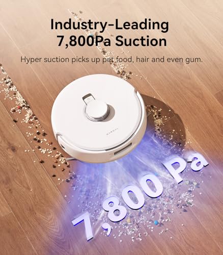 NARWAL Freo X Plus Robot Vacuum and Mop, 7-Week Dust Storage, 7800Pa Suction, Zero Tangles, Tri-Laser Obstacle Avoidance, LiDAR Navigation