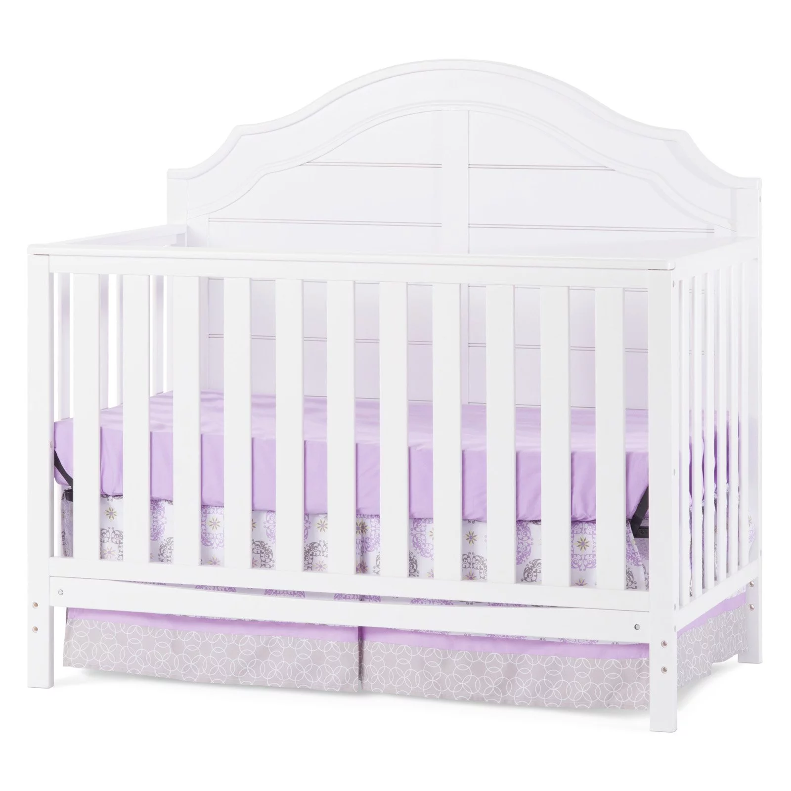 Child Craft Penelope 4-in-1 Convertible Baby Crib, Matte White