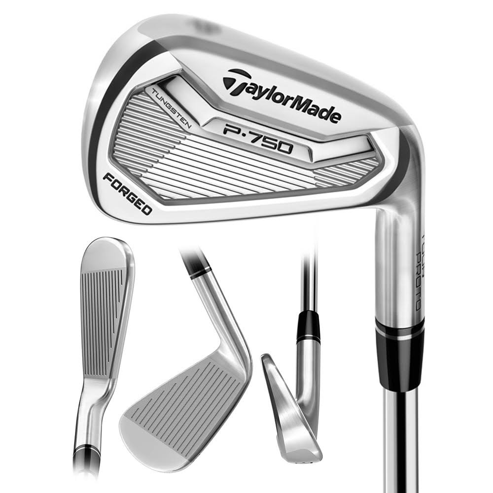 TaylorMade P750 3-PW Iron Set Golf Clubs - Stiff Flex - Steel Shaft