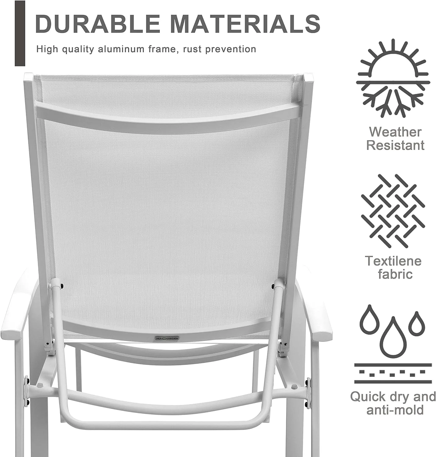 Set Of 2 Outdoor Patio Chaise Lounge Chair Adjustable Reclining Folding Pool Lounge,Folding Chaise Lounge Chairs For Poolside, Deck, Backyard