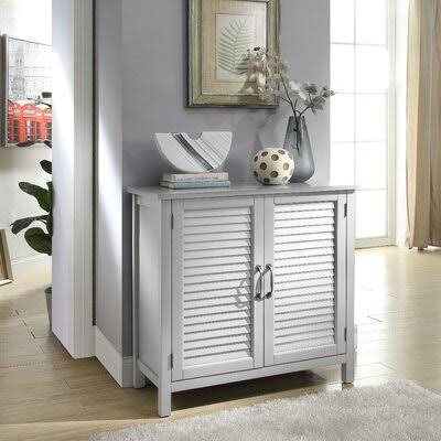 Tyson Solid Wood 2 - Door Accent Cabinet Dovecove