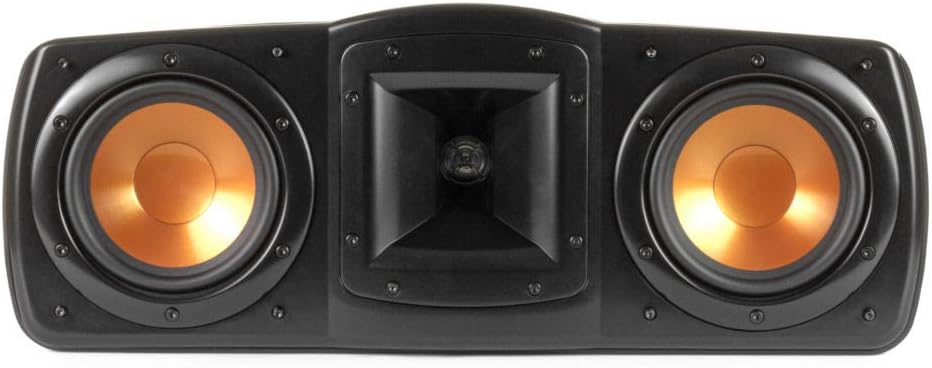 Klipsch Synergy Black Label C-200 Center Channel Speaker for Crystal-Clear Dialogue and Vocals with Proprietary Horn Technology