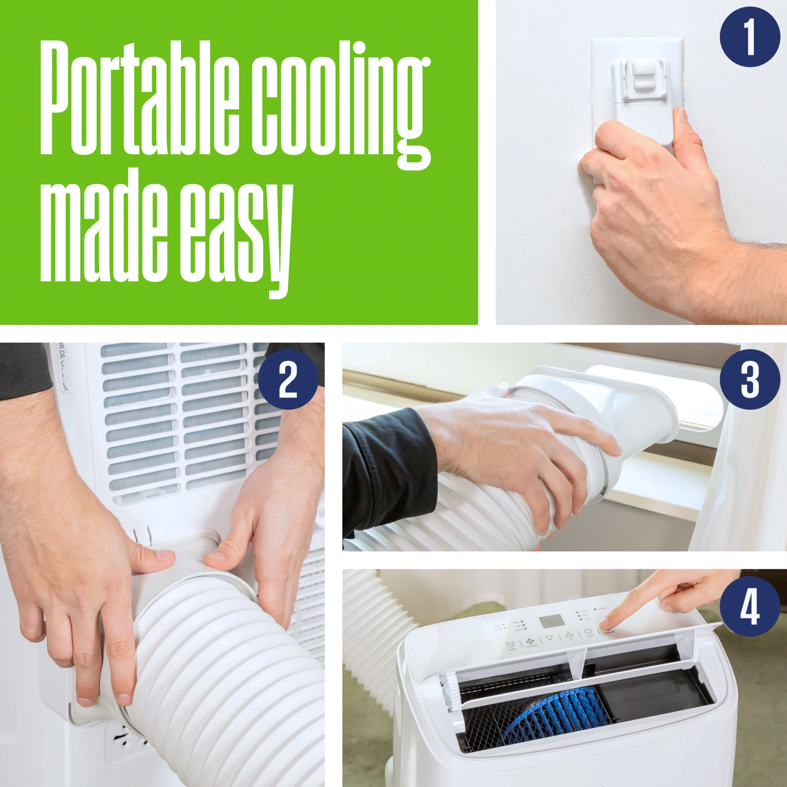 Westinghouse 14,000 BTU Portable Air Conditioner with Heat & Dehumidifier, Remote and Smart App