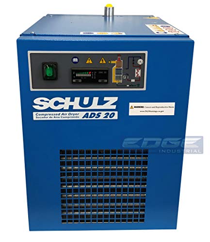 SCHULZ REFRIGERATED AIR DRYER FOR AIR COMPRESSOR, COMPRESSED AIR SYSTEMS, 20-25 CFM, GOOD UP TO 5HP COMPRESSORS MAX